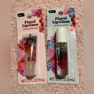 Floral Lip Gloss Set - Coconut & Vanilla